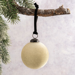 3" Light Sage Velvet Bauble