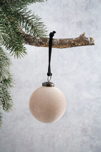 3" Smoke Velvet Bauble