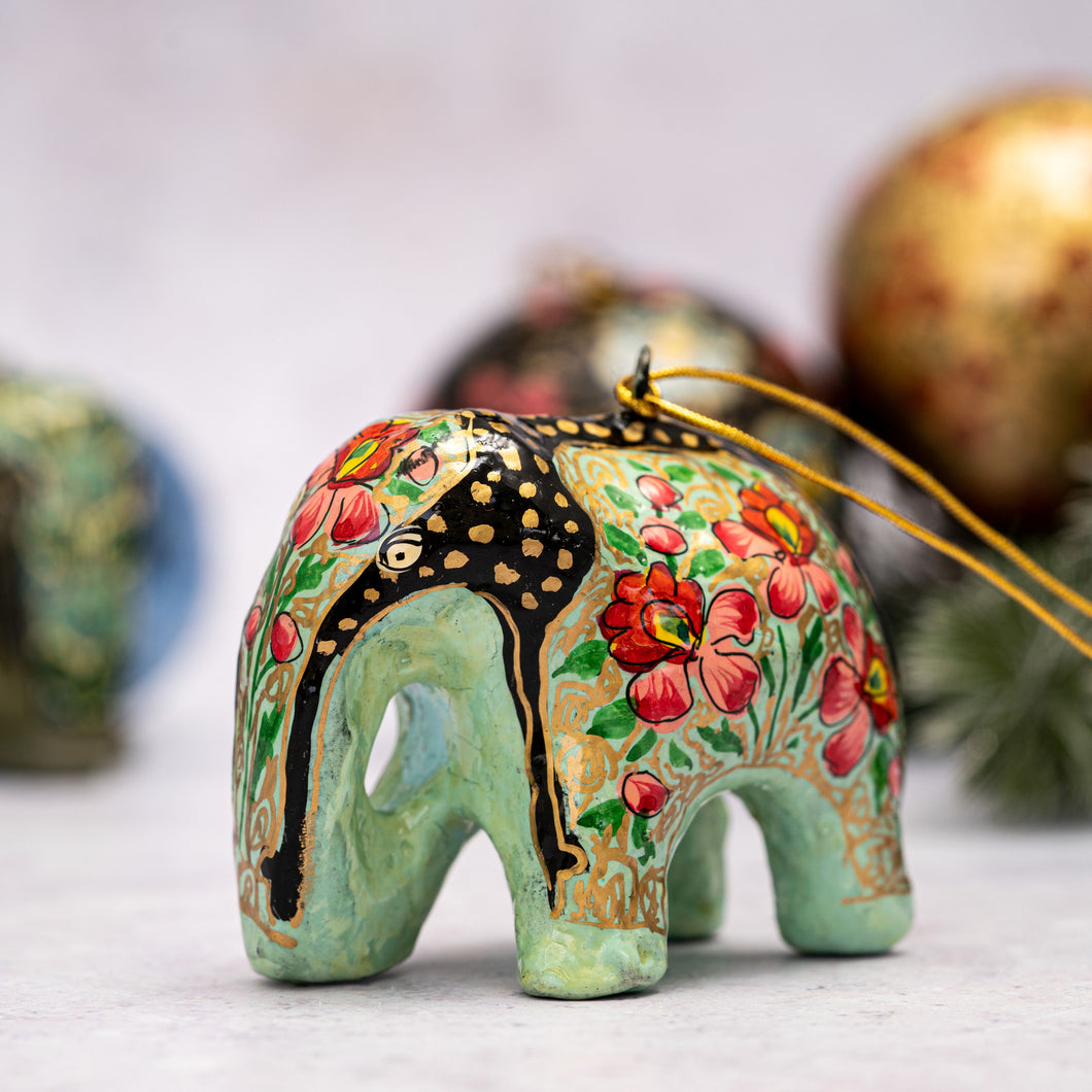 Indian 10 Floral Hanging Elephant